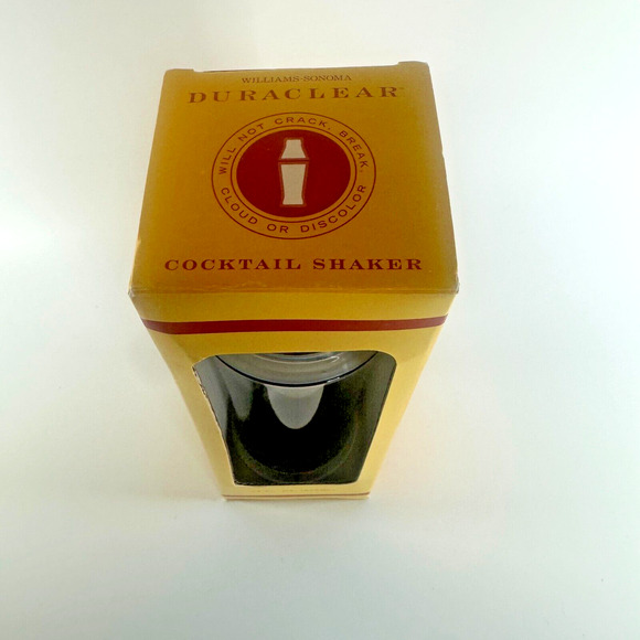 m34921326806_1.jpg Williams Sonoma Duraclear Chardonnay Wine Set 6 Glasses & Cocktail Shaker New